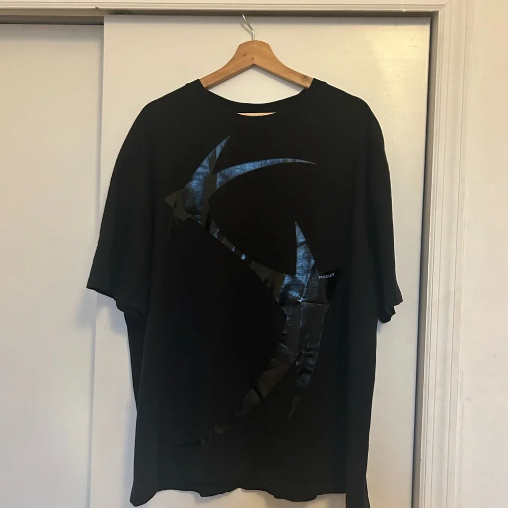 Mugler Black Graphic Short Sleeve Tee - Picture 1 of 3